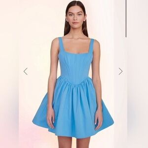 NWOT Staud Landscape Dress Azure Blue